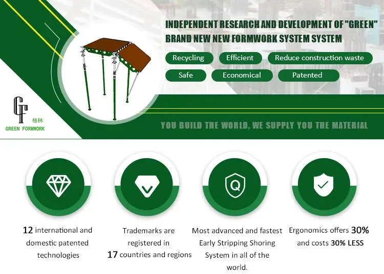 Green Formwork Steel/Aluminium Formwork for Construction
